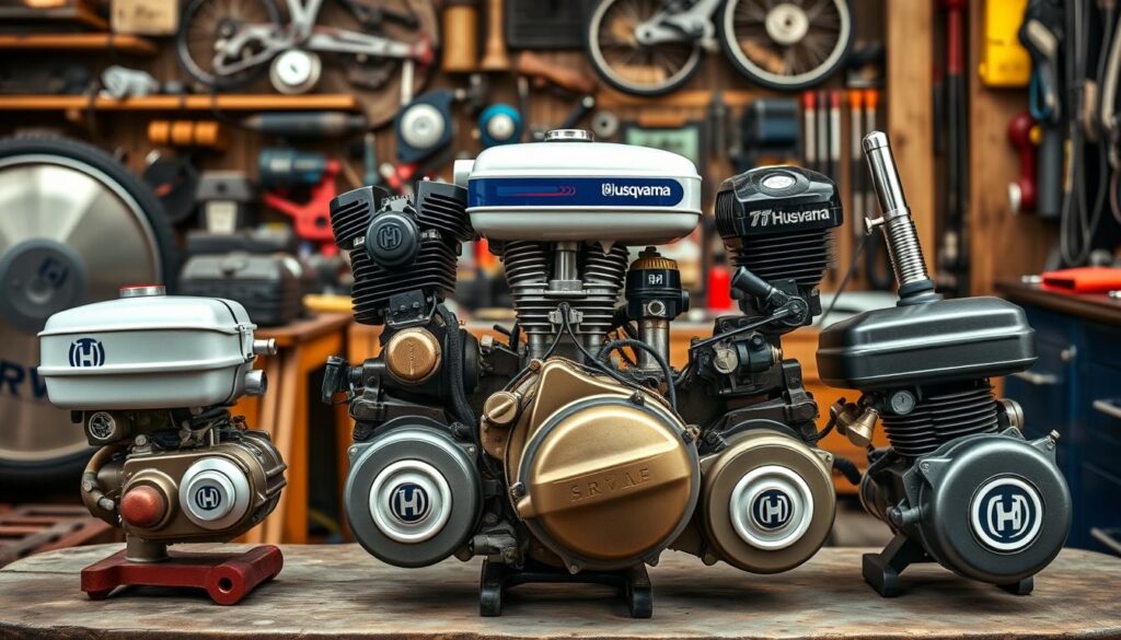 Husqvarna two-stroke engine evolution