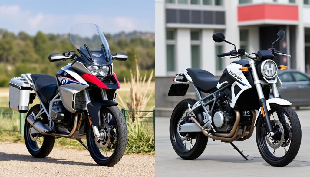 Comparing BMW R 1250 GS Adventure and Husqvarna Vitpilen 401 Comparing BMW R 1250 GS Adventure and Husqvarna Vitpilen 401