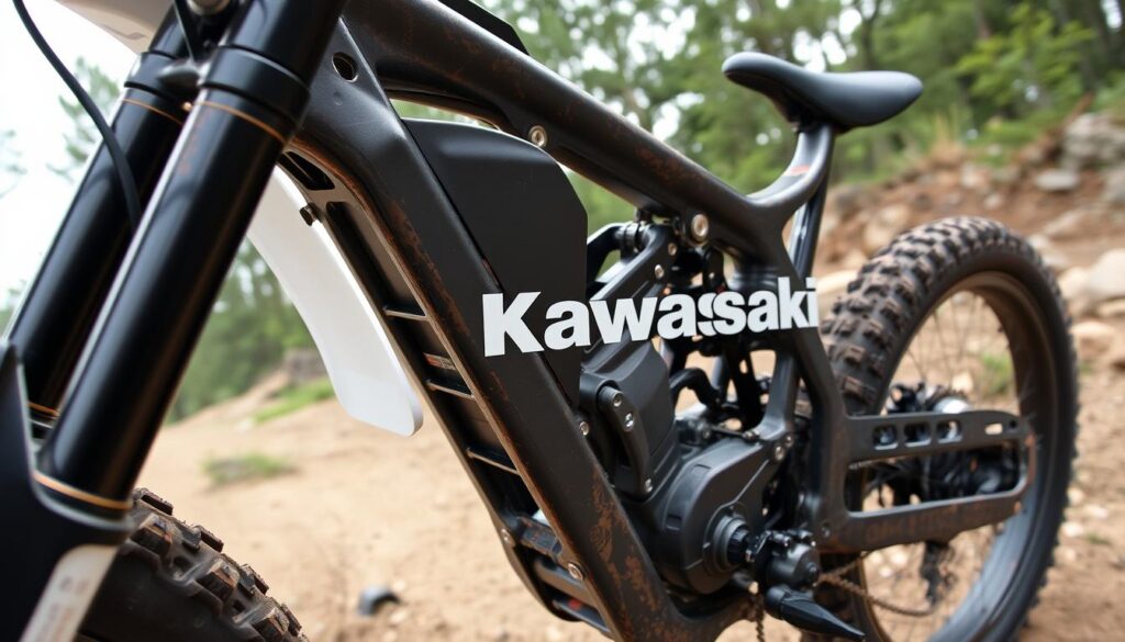Kawasaki trail bike frame Kawasaki trail bike frame