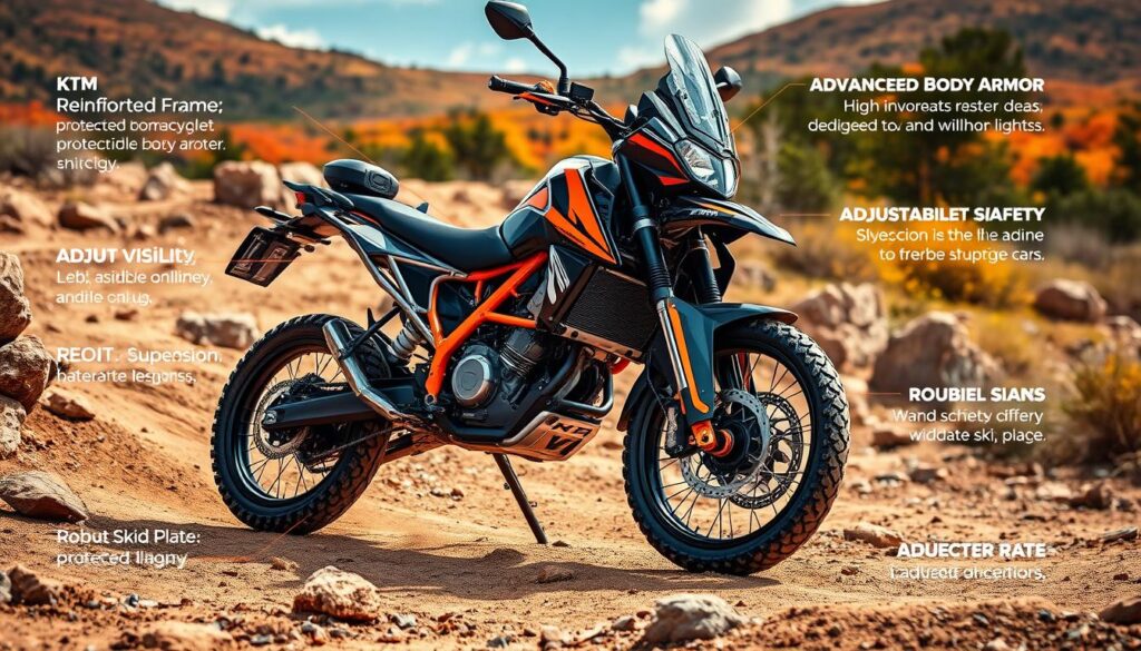 KTM off-road motorcycle safety features KTM off-road motorcycle safety features